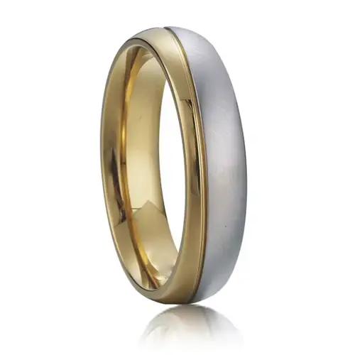 Ensemble de bagues de mariage en zircone cubique, Alliance d'amour de haute qualité, pour Couple, bi