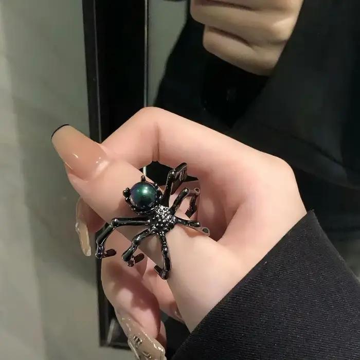 Bague araignée gothique romantique pour femmes, bijoux à la mode pour fête, Banquet, Halloween, acce
