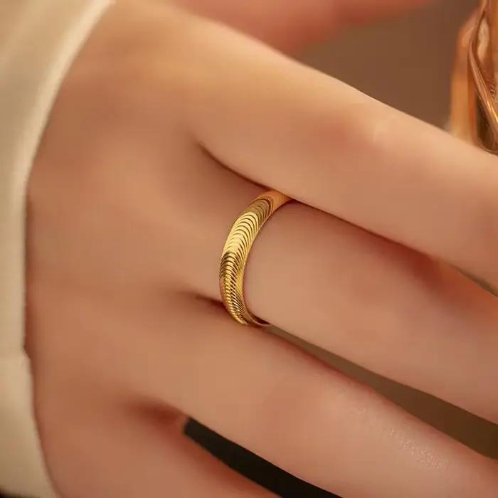Bague en or pur 24 carats EternaGold pour couples, bague d'amour romantique en or véritable 9999, bi