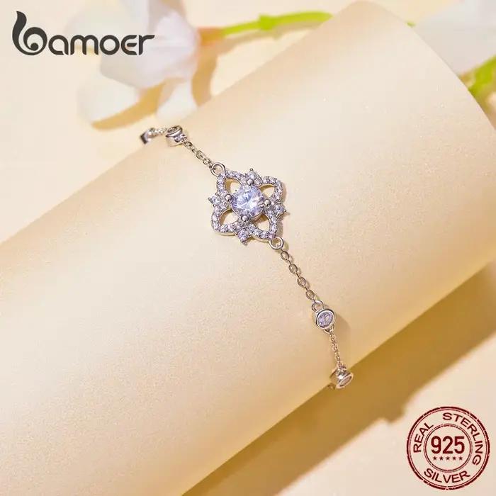 Bamoer-Bracelet Moissanite pour Femme, Argent Sterling 925, Brcorporelle, Joaillerie Fine MSBApproac