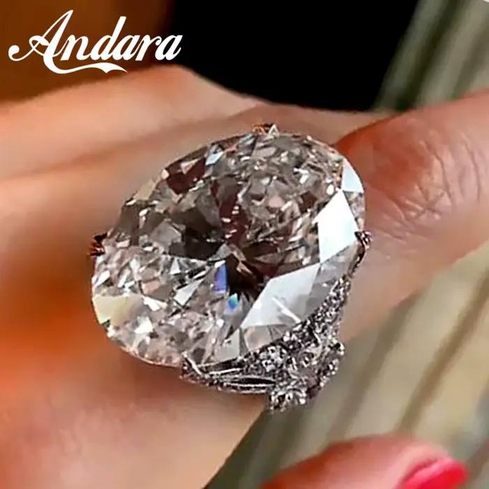 Bague de mariage en argent Sterling 925, légère et exquise, grande bague de mariage en Zircon, adapt