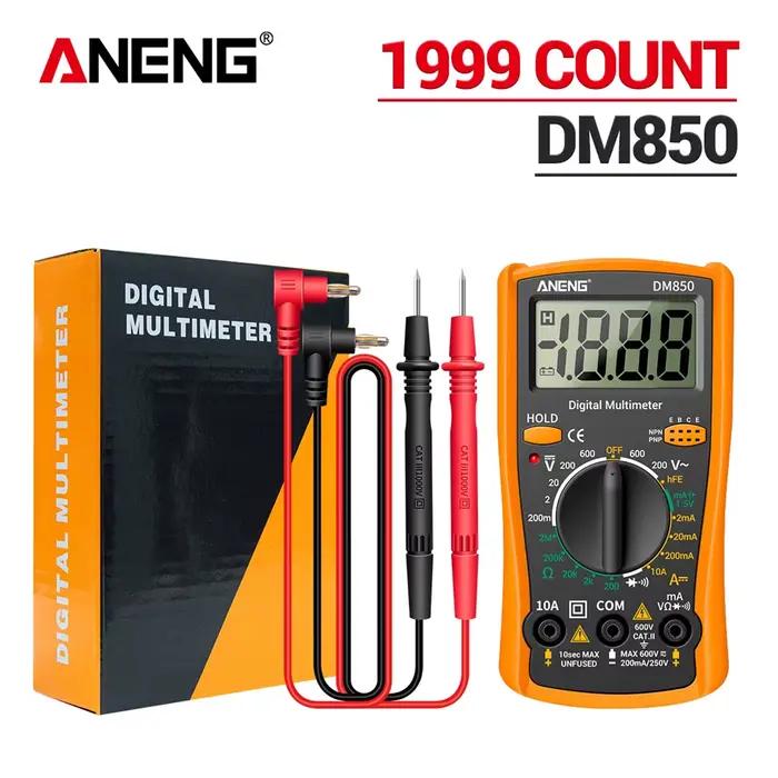 ANENG DM850-Multimètre numérique automatique professionnel, testeur de tension AC/DC automatique, ou