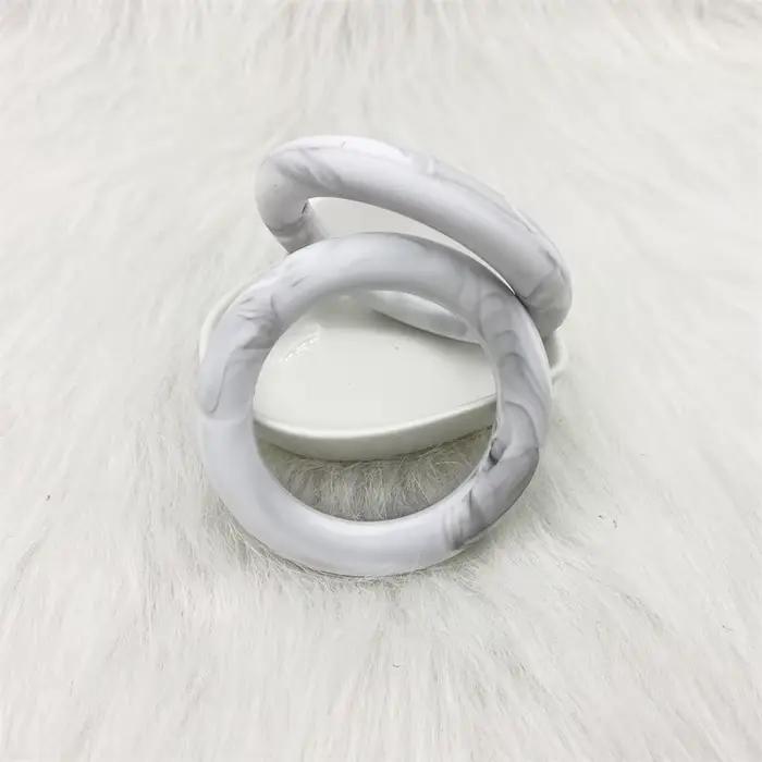 Anneau de dentition en silicone sans BPA, perles de qualité alimentaire, breloque pour bébé, collier