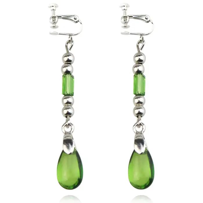 Anime Vivy -Fluorite Eye’s Song Boucles d'oreilles en forme de goutte avec pierre verte pour bijoux 