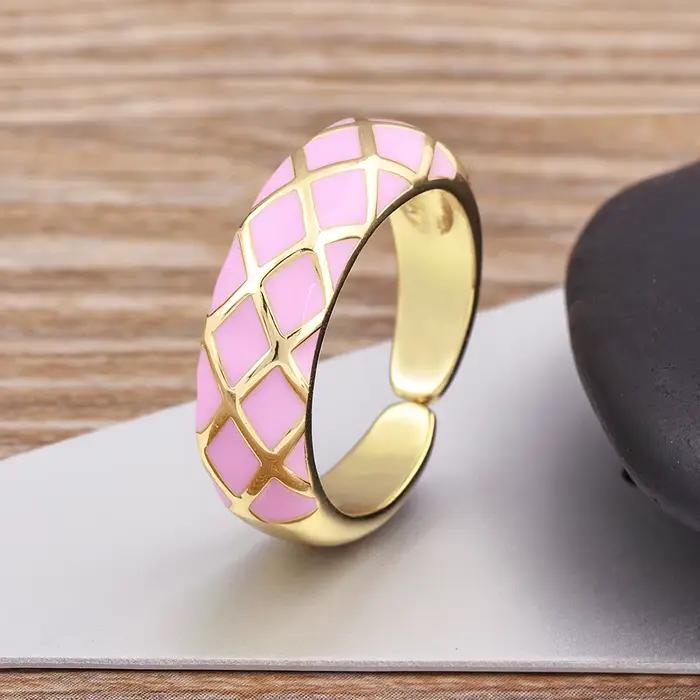 AIBEF-Bague Réglable en Émail Rétro pour Femme, Bijoux de ixde Mariage, de Haute Qualité, à la Mode 