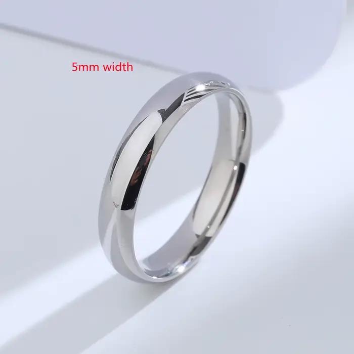 Buyee 925 bague de couple en argent Sterling gravure nom et Date bague Simple pour femmes hommes mod