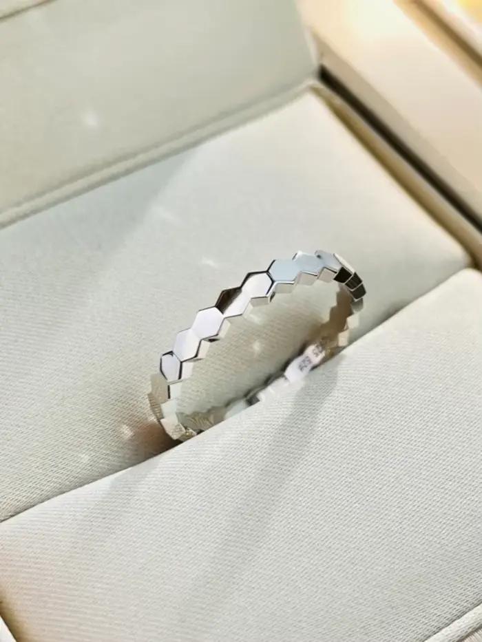 Ensemble de bagues en argent Sterling 925 et Zircon, Simple et délicat, nid d'abeille, 3 pièces, pou