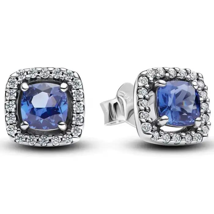 Boucles d'oreilles rondes en argent sterling 925% avec motif étoile romantique, bijoux fins originau