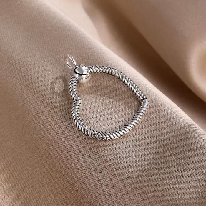 Nouveau porte-clés tressé en cuir plaqué argent 2026, idéal pour bijoux originaux et pendentifs DIY,