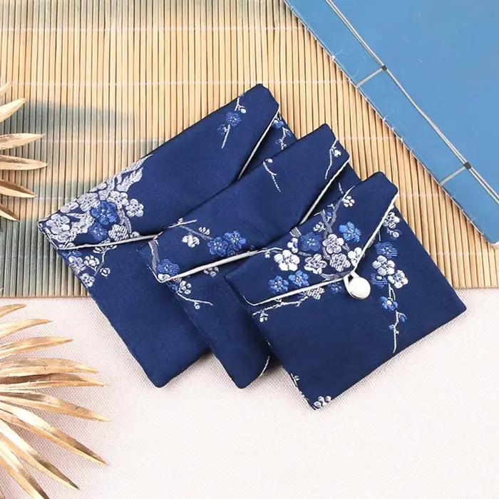 Sac d'Emballage de Bijoux en Brocart, Perles de Bouddha, Bracelet, Collier, Boucles d'Oreilles, Bagu