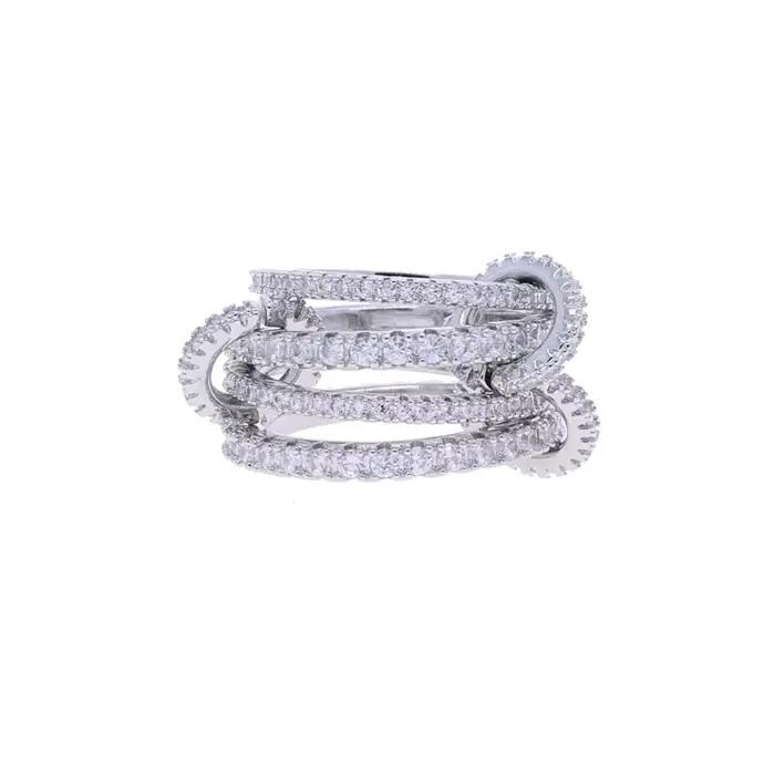 Bague empilable multi-pièces de haute qualité pour femmes, bijoux à la mode pour fête de mariage