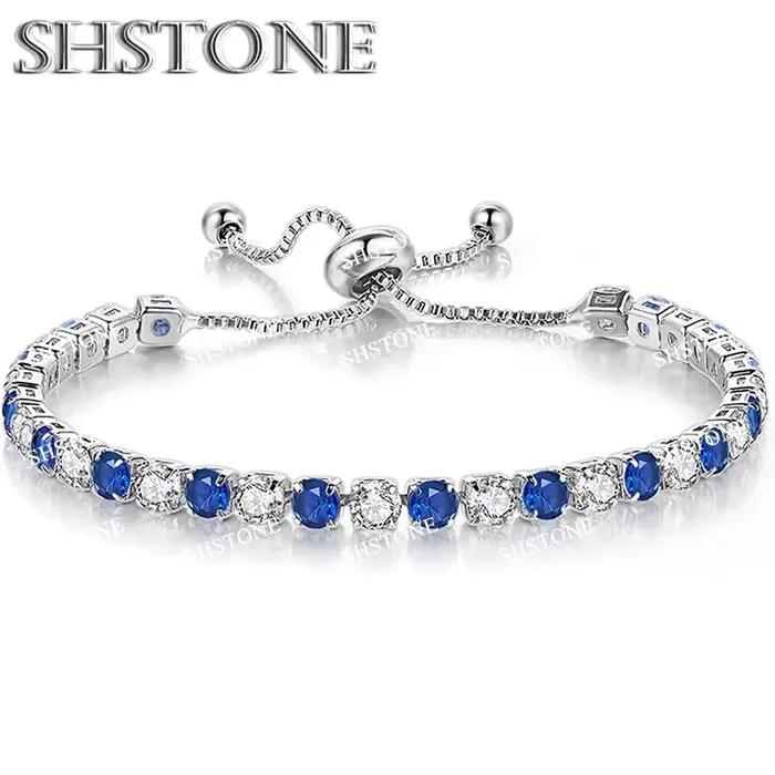 Bracelet Noble en argent Sterling 925, élégant, cristal de Zircon, bijoux fins pour femmes et filles