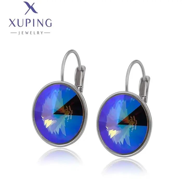 Boucles d'oreilles créoles cristal élégantes style bohème pour femmes occasions spéciales multicolores