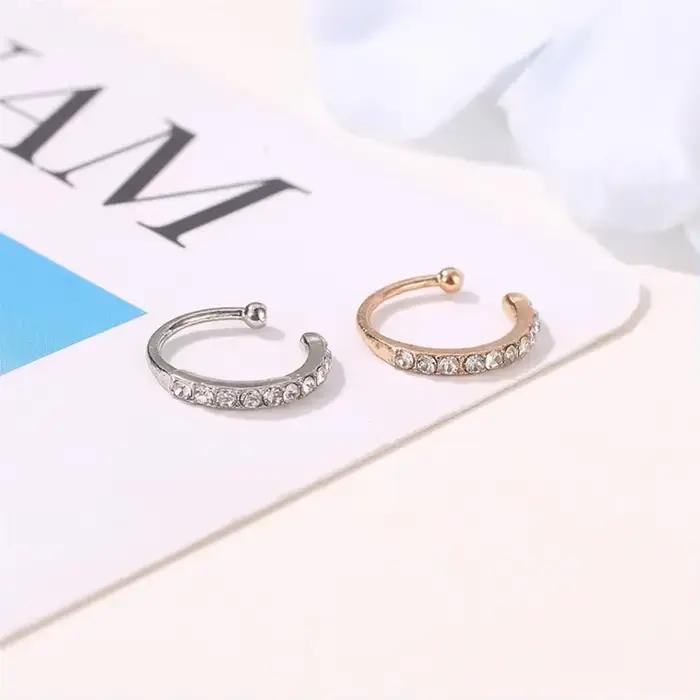 Boucles d'oreilles à clip sans piercing élégantes et modernes pour femmes occasions spéciales fantaisie discothèque soirée mariage look quotidien