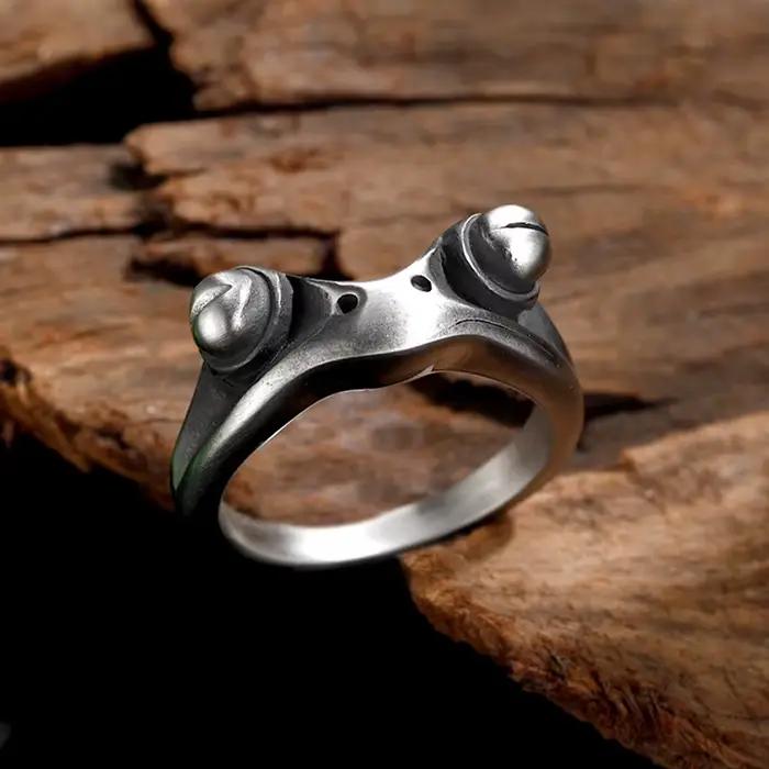 Bague en acier inoxydable abdo style punk alliance de mariage squelette design rétro pour femme occasions spéciales