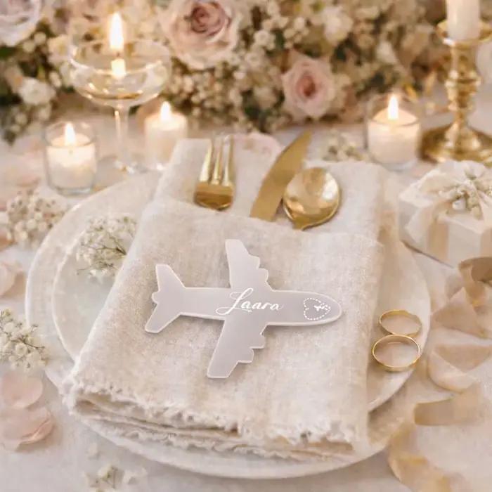 Marqueurs de place personnalisés pour mariage