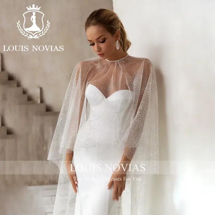 Modiis-Robe de mariée sirène sans bretelles avec veste