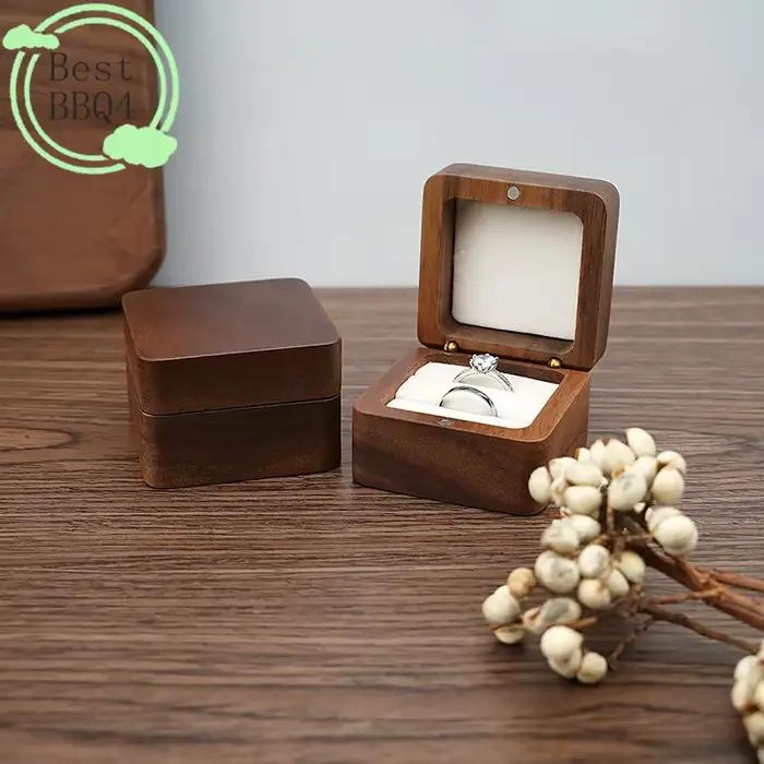 (1BBQ4) Boîte organisatrice de bijoux en bois – Parfaite comme