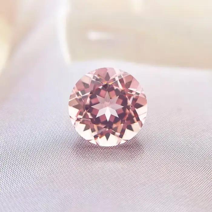 Saphir de laboratoire rose morgan pour bijoux de haute qualité et éthique à offrir pour femmes et occasions spéciales