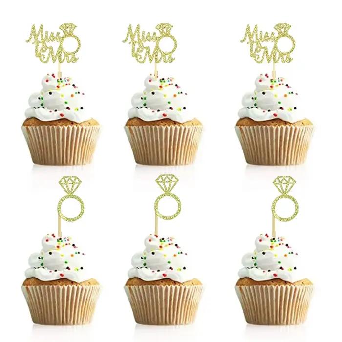 Toppers de gâteau Chi en diamant scintillant