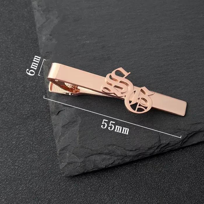 Pince à cravate personnalisée pour hommes, nom de mère et d'enfant, en acier inoxydable, le meilleur cadeau de bijoux pour hommes