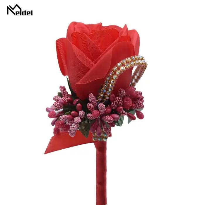 Corsages et Boutonnières en Soie Artificielle pour Mariage Accessoires de Décoration et Cadeaux Occasions Spéciales