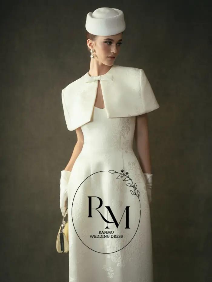 Robes de mariée jacquard sirène Ranmo Modern 2026 avec veste