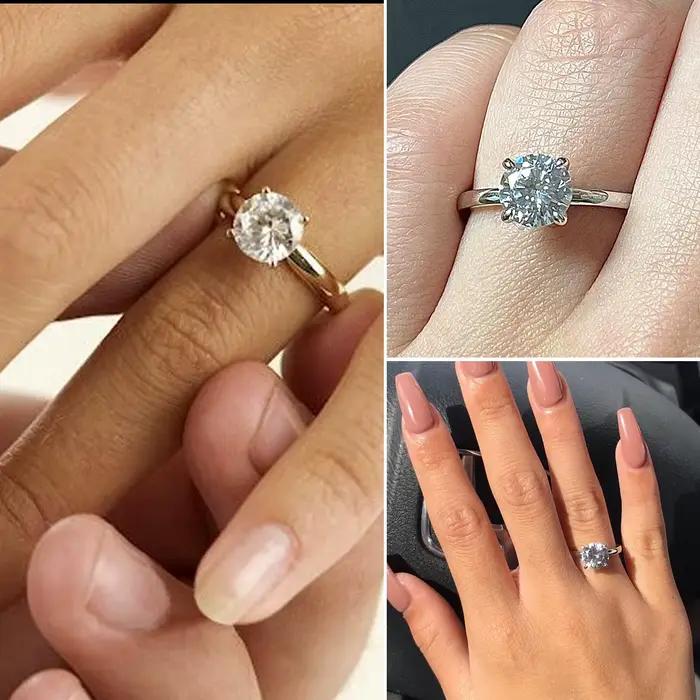 Bagues de fiançailles Solitaire 1.5 CT