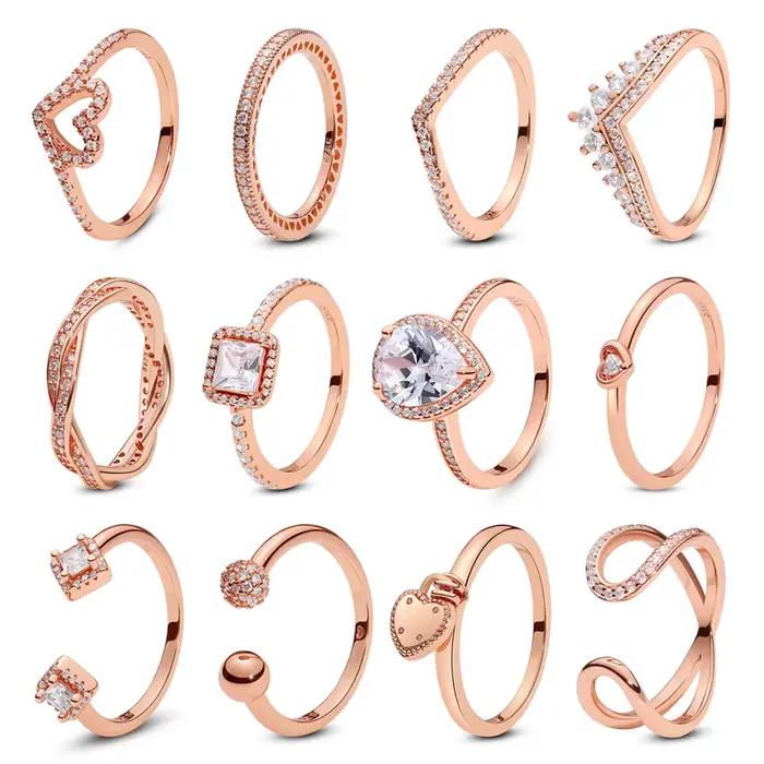 Bagues en argent Sterling 925 pour femmes