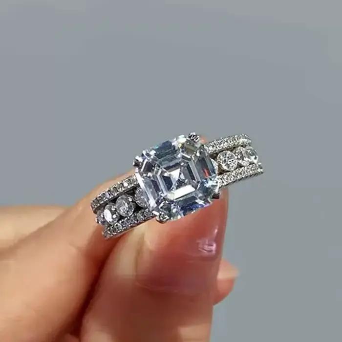 Bague de luxe en argent S925 pour femme