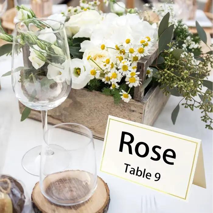 Marque-places pour mariage