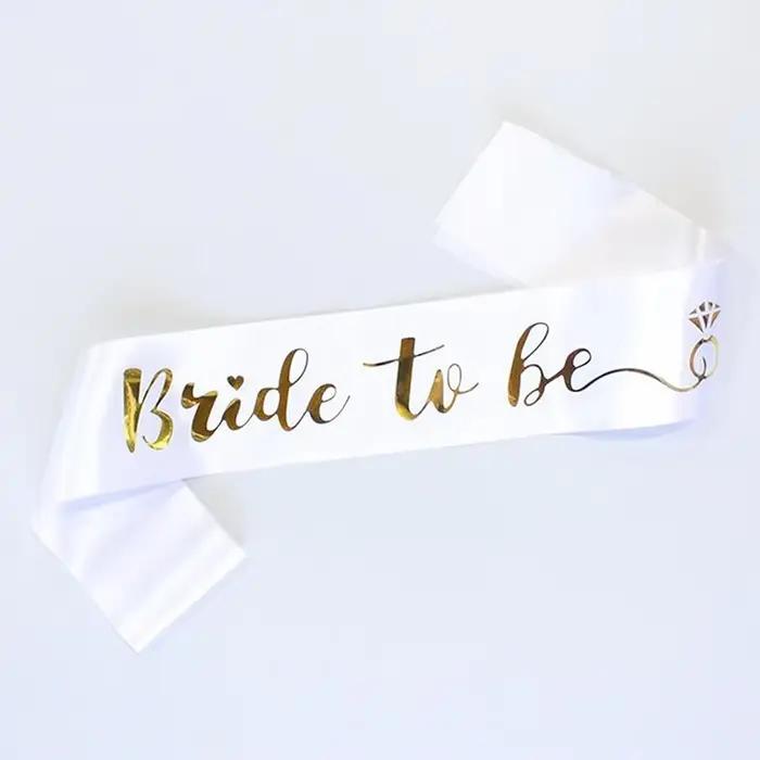 Écharpe « Future Mariée » pour enterrement de vie de jeune fille, accessoires de fête prénuptiale, c
