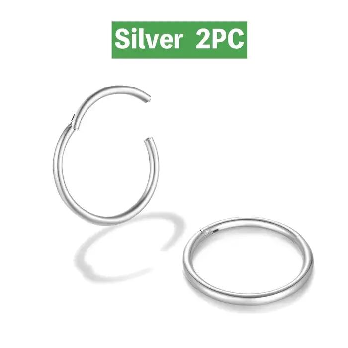 Mariasz – anneau de nez classique minimaliste en acier inoxydable 316L, pour hommes et femmes, boucl