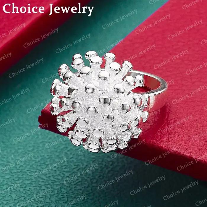 Bagues rondes en argent Sterling 925 pour femmes, bague de fiançailles, de mariage, à la mode, acces