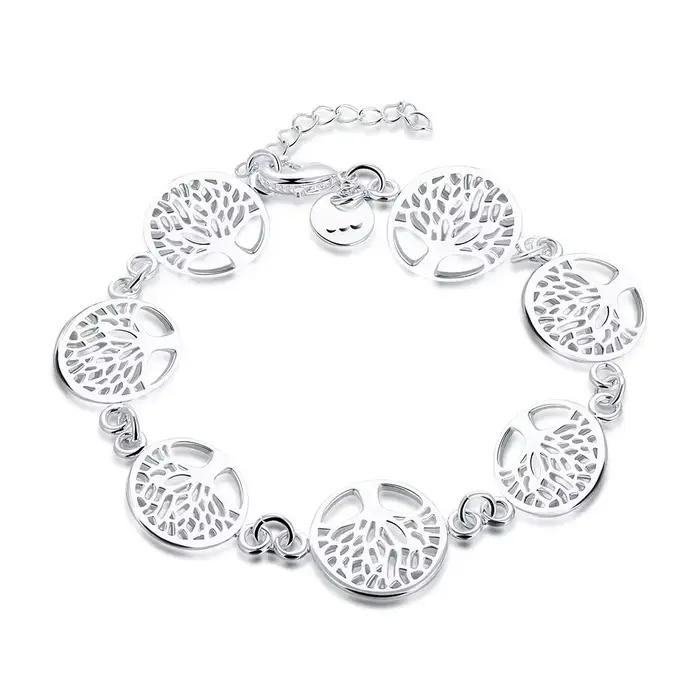 Nouveau Bracelet en argent Sterling 925 arbre de vie Bracelet pour femmes bijoux de fiançailles cade