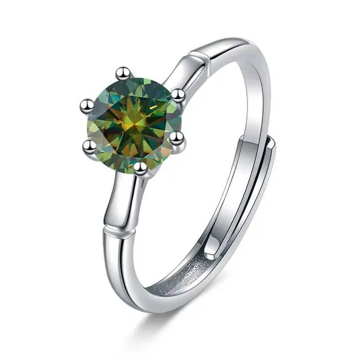 Moisstalk-Bague en argent regardé 100% pour femme, bague de rencontre pour travailleurs, bijoux cade