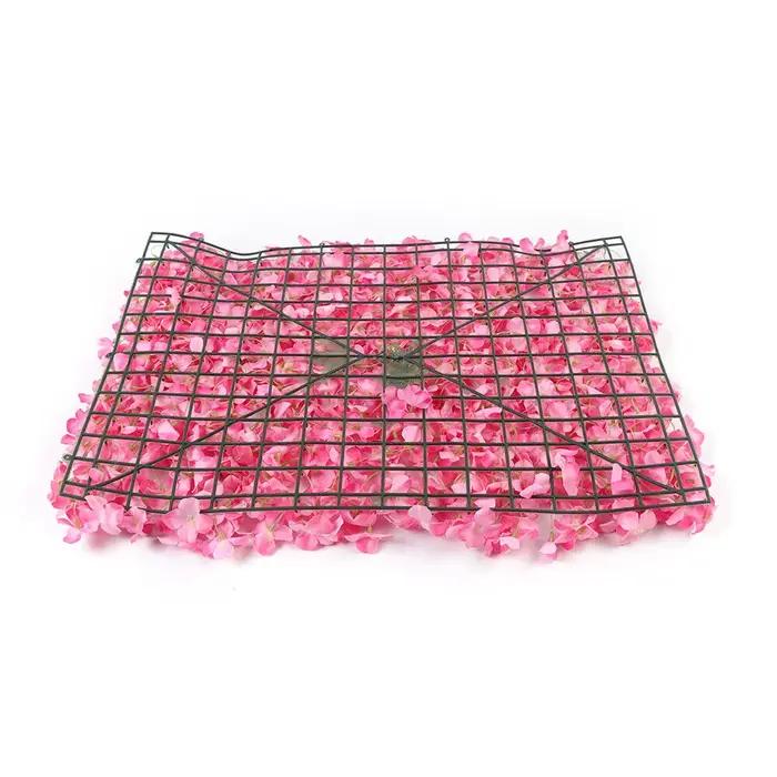 Panneaux Muraux de Fleurs Roses Artificielles, Polymères Muraux de Fleurs InjRose, pour Décoration M