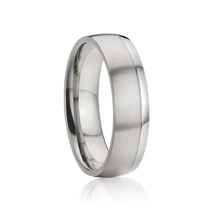 Amour mariage Alliance Couple anneaux de mariage ensemble pour hommes et femmes couleur argent bague