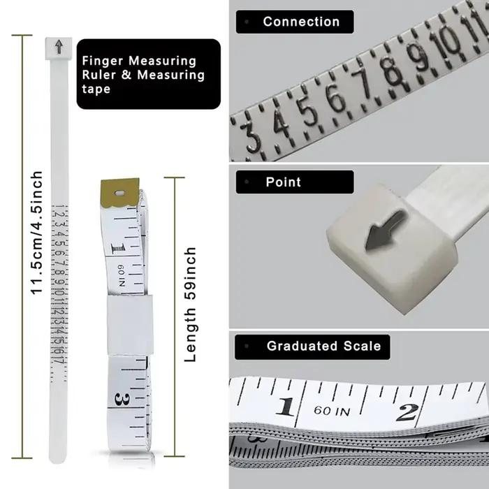 Outil de mesure de tailleur d'anneau de 7 pièces pour hommes et femmes comprenant un mesureur d'anne