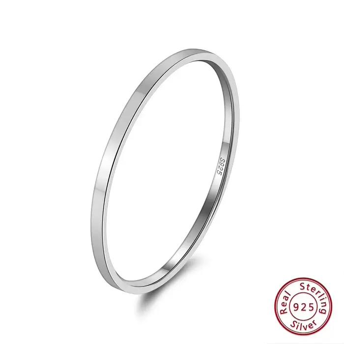 ORSA-Bagues minimalistes en argent regardé 925 pour femme, salariés WELS, brillant, or 14 carats, ba