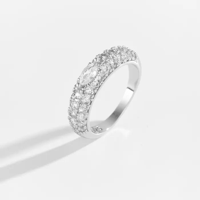 DPLAOPA femmes 925 en argent Sterling MarquIse rond Zircon CZ bague 2025 Fine à la mode de luxe mari