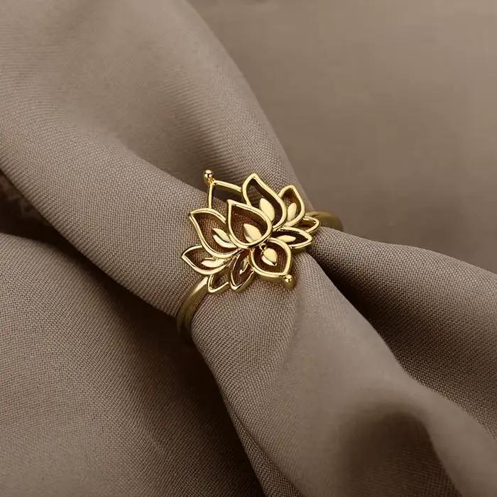 Bagues fleur de Lotus pour femmes