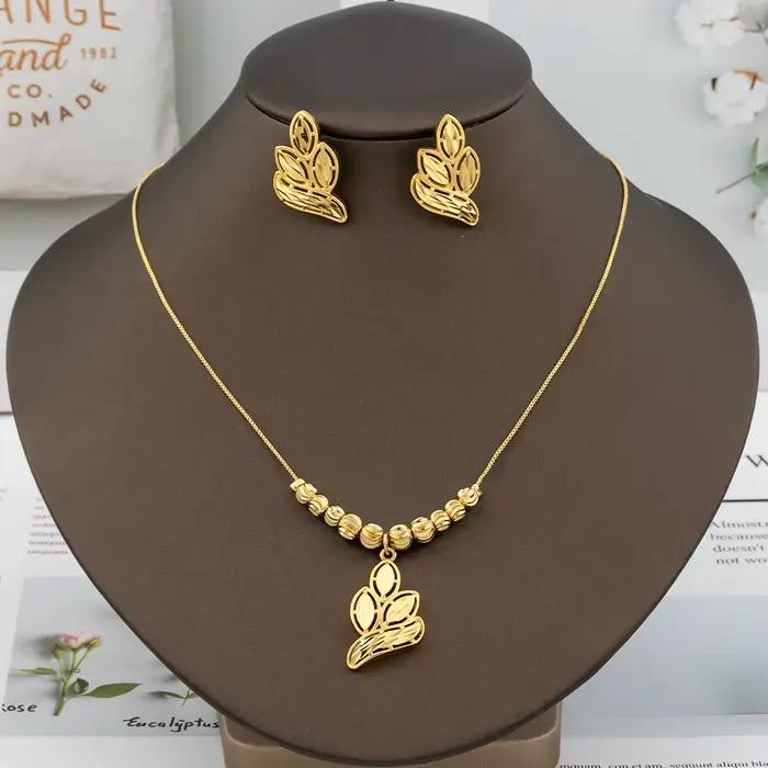 Ensemble de bijoux plaqué or pour femmes