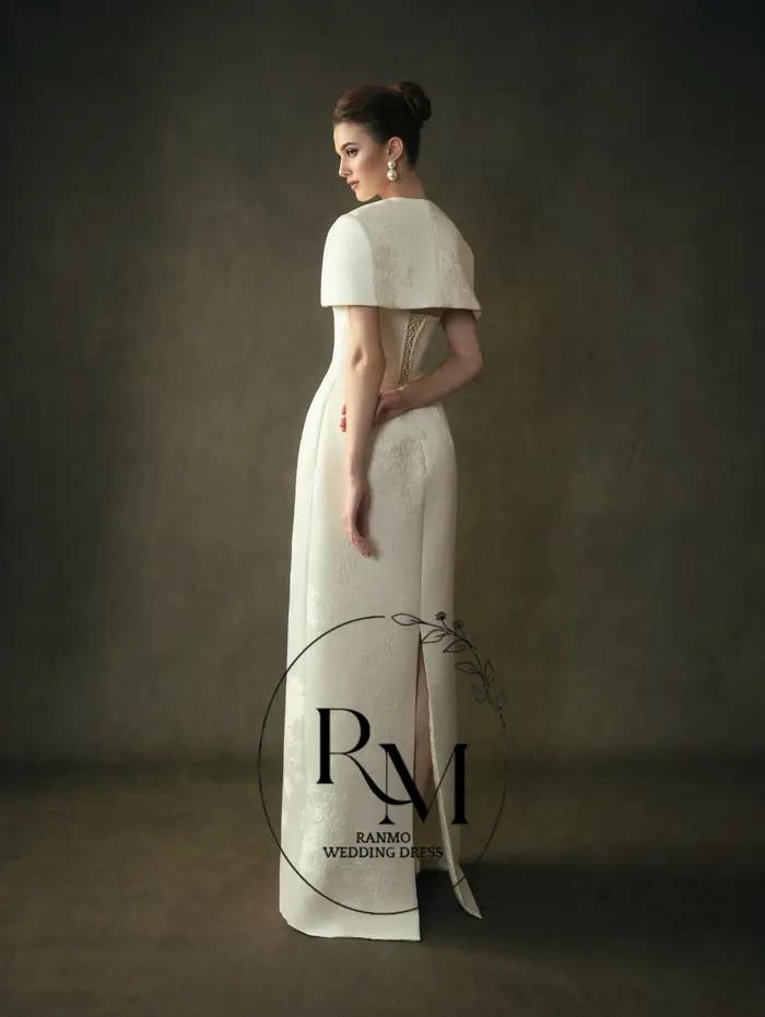 Robes de mariée jacquard sirène Ranmo Modern 2026 avec veste