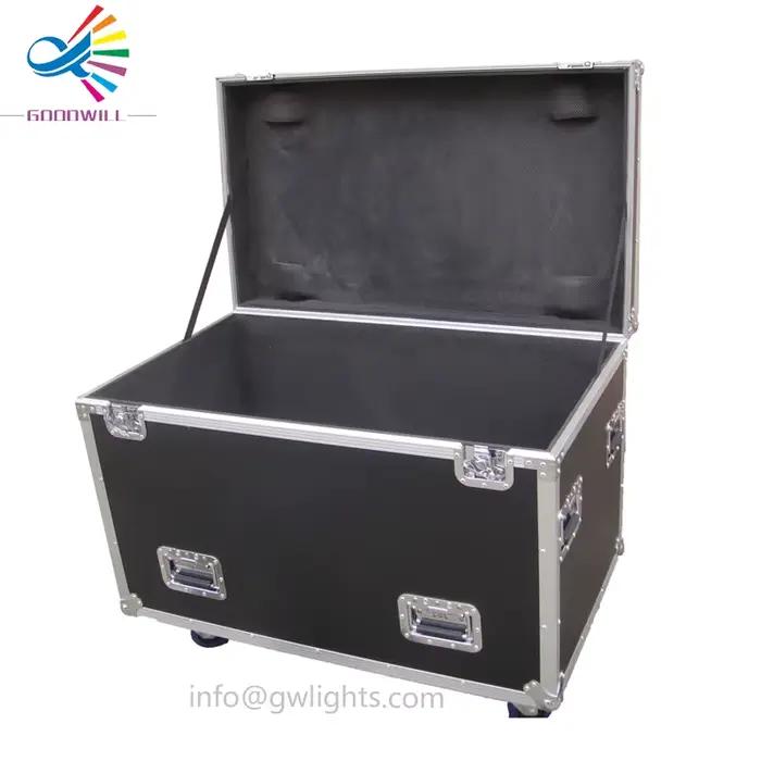 Flight case professionnel ATA, en contreplaqué ignifuge de 9 mm, avec châssis en aluminium robuste, pour le transport de câbles et équipements.