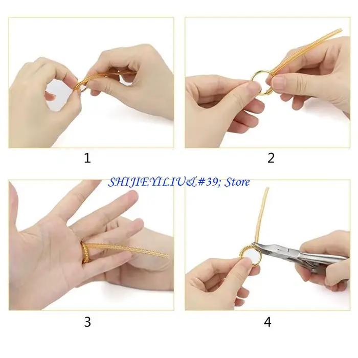 E21F 4 pièces/ensemble ajusteur bague Invisible en spirale pour anneaux amples