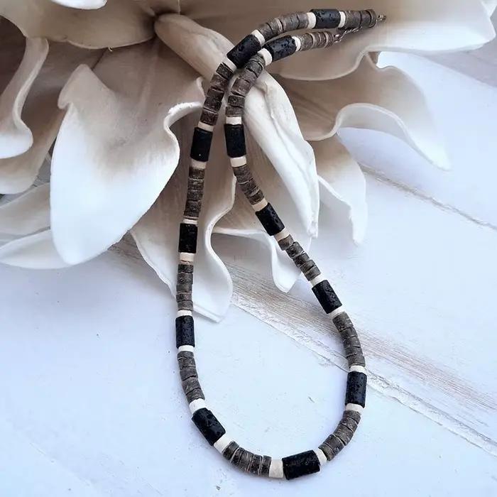Collier africain pour homme, bijoux africains perlés pour homme, collier de surfur, cadeaux pour homme, collier de plage en bois