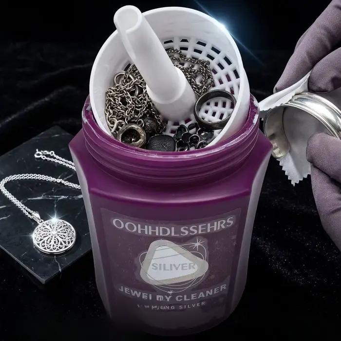 Nettoyant argenté anti-ternissement pour bijoux - Liquide de restauration de l'oxydation