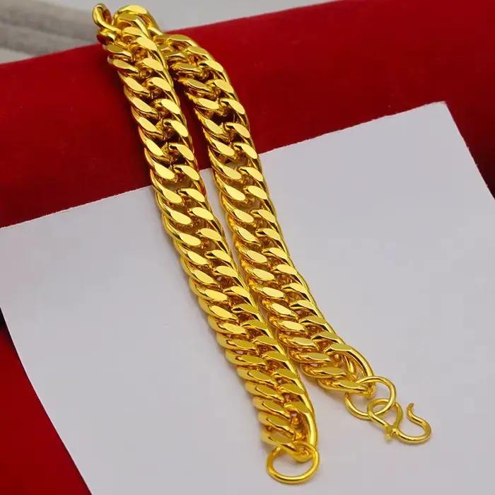 Collier pour hommes en or massif 24K AU999