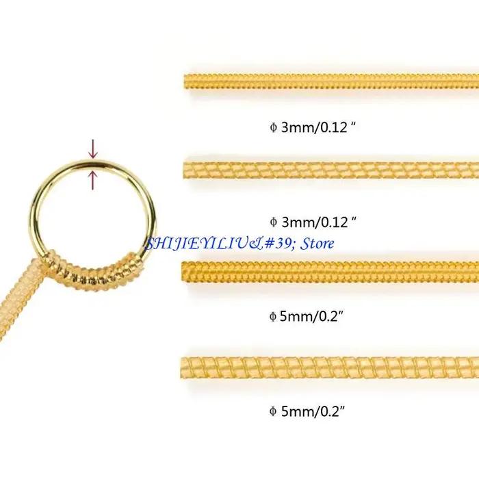 E21F 4 pièces/ensemble ajusteur bague Invisible en spirale pour anneaux amples
